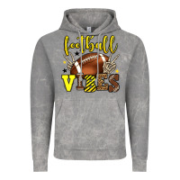 Cloud Rock Football vibes yellow and black team color Vintage Hoodie - HowdyJamesFarm
