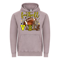 Vintage Zinc Football vibes yellow and black team color Vintage Hoodie - HowdyJamesFarm