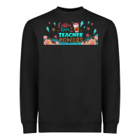 Black coffe gives me teacher powers libbey glass Heavyweight Sweatshirt - BundleAndBundleShop