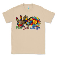 Mushroom peace love autism sunflower Classic Tee - RacoonDesign