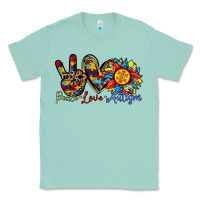 Seafoam peace love autism sunflower Classic Tee - RacoonDesign