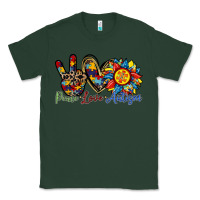 Sports Green peace love autism sunflower Classic Tee - RacoonDesign