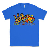 True Royal peace love autism sunflower Classic Tee - RacoonDesign