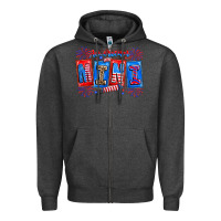 Charcoal Heather american mini Zipper Hoodie - CowhideDigitalArt