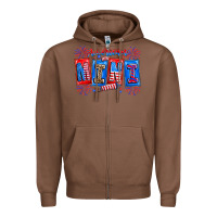 Chestnut american mini Zipper Hoodie - CowhideDigitalArt