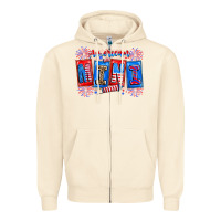 Sandshell american mini Zipper Hoodie - CowhideDigitalArt