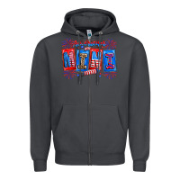 Smoke american mini Zipper Hoodie - CowhideDigitalArt