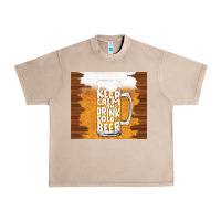 French Oak keep calm and drink cold beer Urban Heavy Tee - TumblerDesignByShophia