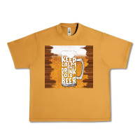 Peanut Butter keep calm and drink cold beer Urban Heavy Tee - TumblerDesignByShophia