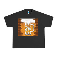 Keep Calm And Drink Cold Beer Urban Heavy Tee | Teevron