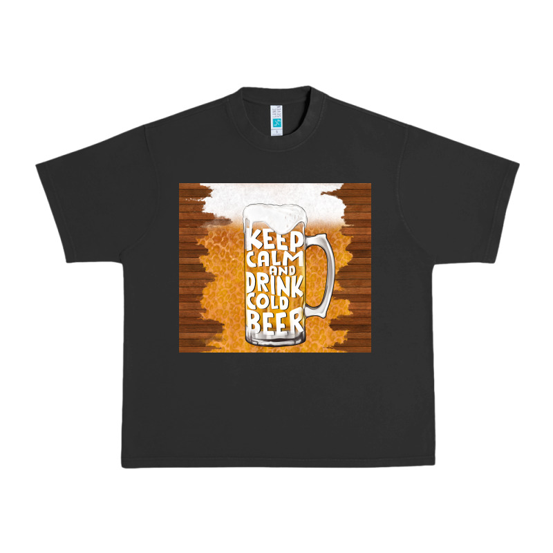 Keep Calm And Drink Cold Beer Urban Heavy Tee by TumblerDesignByShophia | Teevron