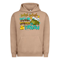 Pigment Burro splish splash your opinion is trash Urban Hoodie - AdoDesignShop
