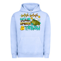 Pigment Grape Ice splish splash your opinion is trash Urban Hoodie - AdoDesignShop