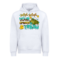 White splish splash your opinion is trash Urban Hoodie - AdoDesignShop