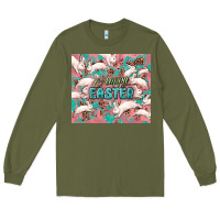 Army Green Easter Bunny  tumbler Easter Day Long Sleeve Tee - HowdyJamesFarm