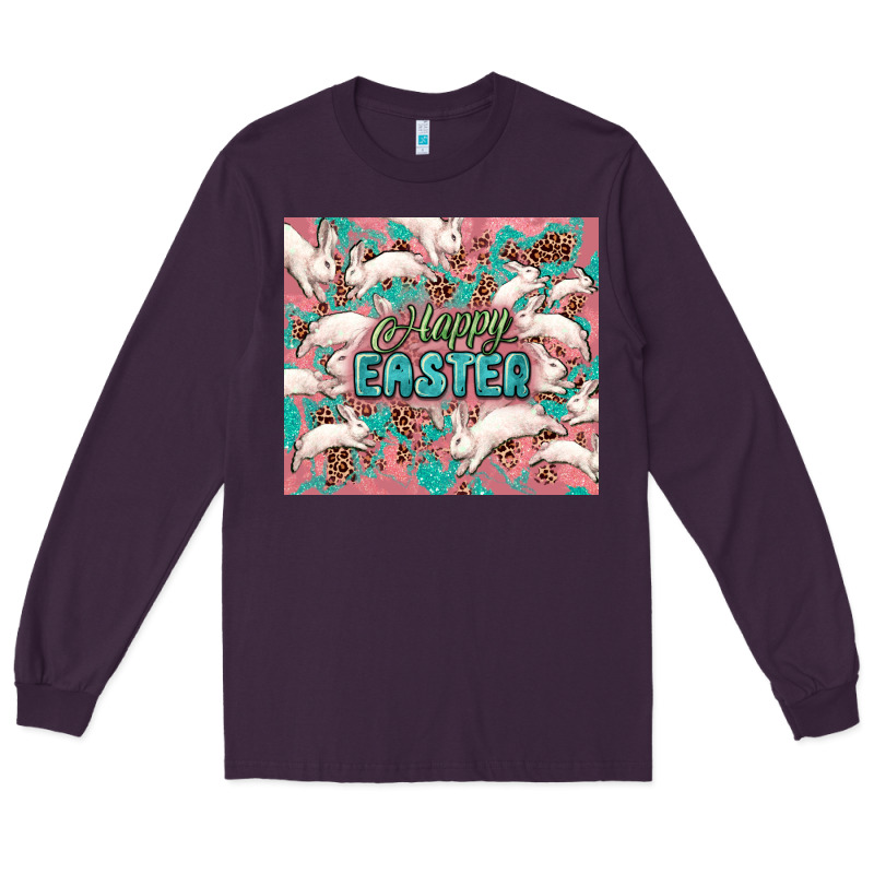 Easter Bunny  Tumbler Easter Day Long Sleeve Tee by HowdyJamesFarm | Teevron