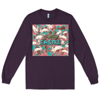 Plum Easter Bunny  tumbler Easter Day Long Sleeve Tee - HowdyJamesFarm