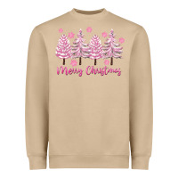 Mushroom Merry Christmas Trees Heavyweight Sweatshirt - FaDigitalArtStudio
