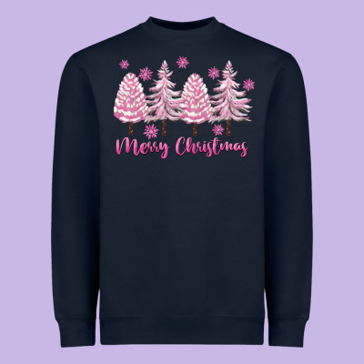 Merry Christmas Trees Heavyweight Sweatshirt Designed By Fadigitalartstudio