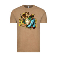 Vintage Coffee Cow skull Cowboy boots hats sunflowers Vintage Tee - HowdyJamesFarm