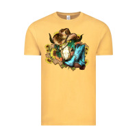 Vintage Mustard Cow skull Cowboy boots hats sunflowers Vintage Tee - HowdyJamesFarm
