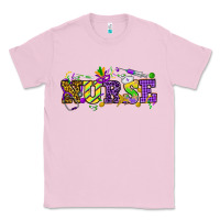 Bubblegum Pink Mardi Gras Day Nurse Classic Tee - NancyCooperArtShop