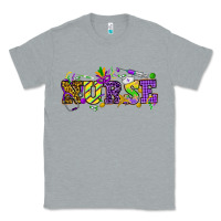 Heather Grey Mardi Gras Day Nurse Classic Tee - NancyCooperArtShop