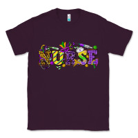 Plum Mardi Gras Day Nurse Classic Tee - NancyCooperArtShop