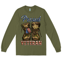 Army Green proud veteran camo shoes Long Sleeve Tee - Jasminsmagicworld