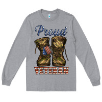 Heather Grey proud veteran camo shoes Long Sleeve Tee - Jasminsmagicworld