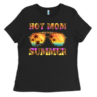 Black hot mom summer Ladies Tee - BarkalooDesign