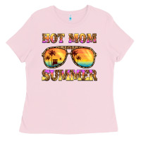 Bubblegum Pink hot mom summer Ladies Tee - BarkalooDesign