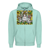 Seafoam easter Zipper Hoodie - CowhideDigitalArt