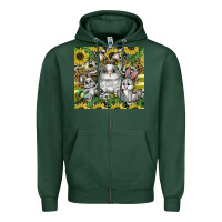 Sports Green easter Zipper Hoodie - CowhideDigitalArt