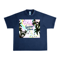 Navy summer vibes with birds Urban Heavy Tee - TumblerDesignByShophia