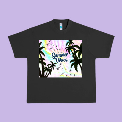 Summer Vibes With Birds Urban Heavy Tee Designed By Tumblerdesignbyshophia