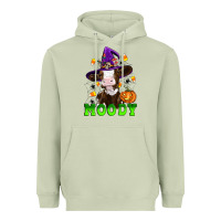 Matcha moody cow Heavyweight Hoodie - Artiststas