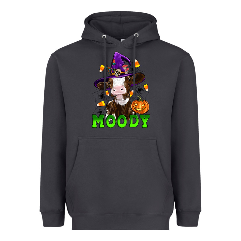 Moody Cow Heavyweight Hoodie by Artiststas | Teevron