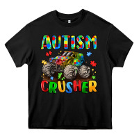 Black autism crusher Heavy Core Tee - LillyAllenDesigns