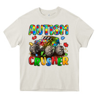 Cream autism crusher Heavy Core Tee - LillyAllenDesigns