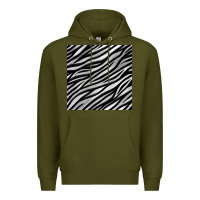 Army Green Zebra Seamless Pattern, Premium Hoodie - BundleAndBundleShop