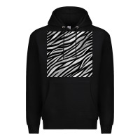 Black Zebra Seamless Pattern, Premium Hoodie - BundleAndBundleShop