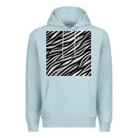 Blue Mist Zebra Seamless Pattern, Premium Hoodie - BundleAndBundleShop