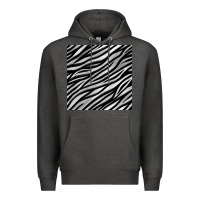 Charcoal Heather Zebra Seamless Pattern, Premium Hoodie - BundleAndBundleShop