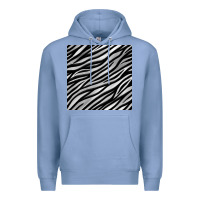 Colony Blue Zebra Seamless Pattern, Premium Hoodie - BundleAndBundleShop