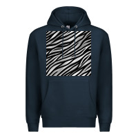 Navy Zebra Seamless Pattern, Premium Hoodie - BundleAndBundleShop