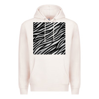 Pale Pink Zebra Seamless Pattern, Premium Hoodie - BundleAndBundleShop