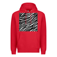 Red Zebra Seamless Pattern, Premium Hoodie - BundleAndBundleShop