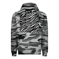 Slate Camo Zebra Seamless Pattern, Premium Hoodie - BundleAndBundleShop