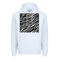 White Zebra Seamless Pattern, Premium Hoodie - BundleAndBundleShop